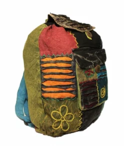 Shop-halona Hippie Rucksack Stone Washed, Cultbagz Flower 08 Natur & Trend
