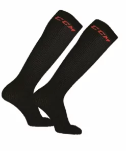 Eishockey Socken CCM Eishockey Schlittschuhsocken Liner Socken Junior Schwarz Lang
