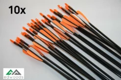 Shop-halona Bogensport 10x Fiberglaspfeil, Edwoods Sportpfeil Halona T1 30