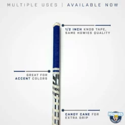 Shop-halona Howies Knauf Tape - Knob Für Eishockeyschläger Weiss 12mm - 9,1m