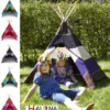 Shop-halona Torwartmaske Tipi, Indianerzelt Baumwolle, Spielzelt, Spielhaus F. Kinder