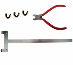 Shop-halona Nockpunkt SET, Sehnenmaßstab, Nockpunktzange, 3 Nockpunkte Halona Darkfox