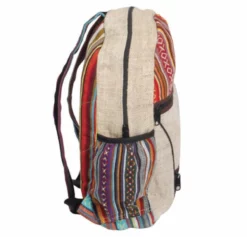 Shop-halona Rucksäcke Rucksack Aus Hanf, Cultbagz Nepal Hand Made, Bagpack Multi Stripes