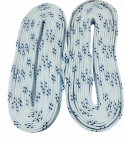 Shop-halona Schnürsenkel Hockey Gewachst Weiß/blau 84-130" HTX3 F. Schlittschuhe