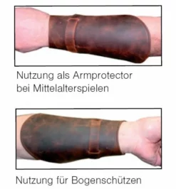 Shop-halona Halona Armschutz Tradition, Fettleder Junior Mit Schnalle F. Bogenschiessen