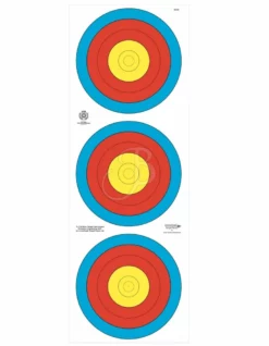 Shop-halona 10x F.I.T.A. Scheibenauflage, Zielscheibe, Papierauflage FITA 3 SPOT Bignami Zielscheiben