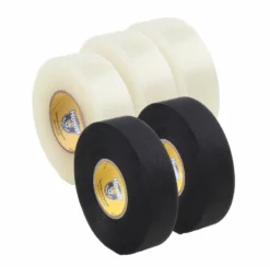 Howies Hockey Tape SET - 2 Schwarz 25mm + 3 Stutzentape Shin Pad 25mm Tape Eishockey