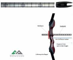 Shop-halona Bogensport Maßpfeil, Pfeil Zum Messen Der Bogenlänge