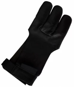 Shop-halona Bogenhandschuh Full Finger Halona, Schiesshandschuh S-XL F. Bogenschiessen Black Fingerschutz