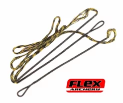 Shop-halona Sehne Flex Dacron Recurve Classic Schwarz/gelb 46-72 Zoll 10-16 Strang Bogensport