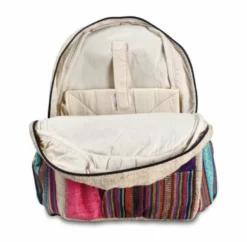 Shop-halona Rucksack Aus Hanf, Cultbagz Nepal Hand Made, Bagpack Stripes Rucksäcke