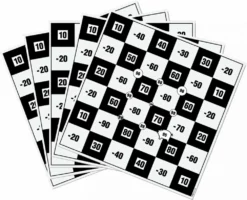 Shop-halona Bogensport 5x Scheibenauflage Bogenschießen, Glückscheibe Karo