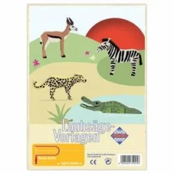 Shop-halona 2 Laubsäge-Vorlagen, Motive Wilde Tiere Wildlife II