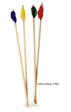 Shop-halona Pfeil Mit Saugnapf Und Bunten Federn 40 Cm Weiss Natur Fun Und Spiel