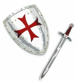 Shop-halona Schild Und Schwert Als SET, Templer-Ritter, Ritterschild, Softschwert