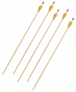 Shop-halona 5x Sportpfeil Holz Pfeil, 27,5 Zoll, Bignami Italy Mit Spitze, Jugend Pfeile