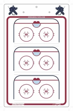 Berio Eishockey Torwart Coach Taktiktafel Goalie Board DIN A4