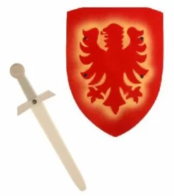Shop-halona Schwert Excalibur Und Schild F. Kinder Als SET, Ritterset Spiele