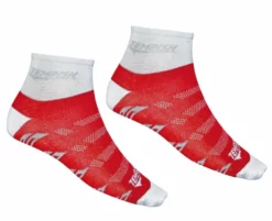 Shop-halona 2 Paar Tempish BIKE Sportsocken, Jogging, Bike, Skating Socken Weiß-rot 34-48 Wear