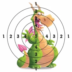 Holzkiste Zielscheibe Drache F. Pfeil Und Bogen Zum Wenden - 2 Seitig 40cm