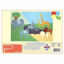 Shop-halona Laubsäge Vorlage, Schablone Zoo, Pebaro Vorlagen Kinderwerkstatt