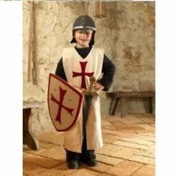 Shop-halona Holzschild, Templer-Ritter, Ritterschild F. Kinder Templerritter 50x36cm