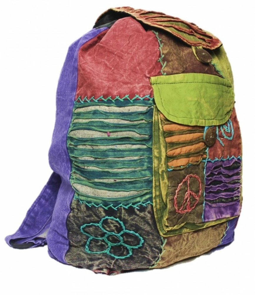 Shop-halona Hippie Rucksack Stone Washed, Cultbagz Flower 03 5 Shop-halona Hippie Rucksack Stone Washed, Cultbagz Flower 03