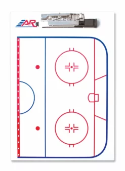 A&R Sports Zubehör Training Eishockey Trainingstafel, Taktikboard - Coach Board 23x33cm