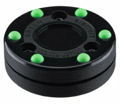 Puck & Bälle Green Biscuit Roller Hockey Puck Hockeypuck
