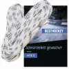 Besthockey Schlittschuhe Schnürsenkel Hockey Gewachst Weiß 84-130