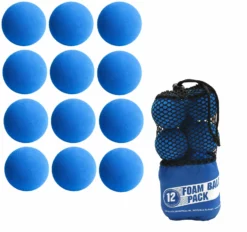 A&R Sports Puck & Bälle 12x Softball Hockey Indoor Foam Ball Schaumstoff-Ball