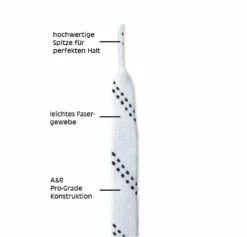A & R Hockey PRO-Stock A&R Schnürsenkel Skate Weiß 84-132 Zoll Schnürsenkel Schlittschuhe