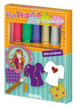Shop-halona Pia Pepitas Glitzer Dekokleber Kleber F. Kinder