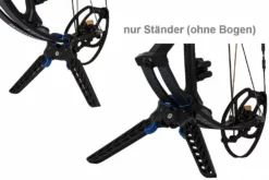 Shop-halona Avalon Bogenständer Dual-Pod Stand Schwarz Bogensport