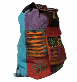 Shop-halona Hippie Rucksack Stone Washed, Cultbagz Flower 09
