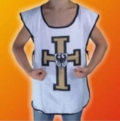 Shop-halona Waffenrock U. Schwerthalter Rittergewand Kinder Ritter Baumwolle Templerritter