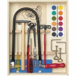 Shop-halona Laubsäge-Kasten, Werkzeugkasten F. Kinder, Laubsäge Box