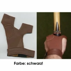 Shop-halona Bogenhandschuh Traditionell Leder F. RH Schützen Black.bulls Schwarz 8 Shop-halona Bogenhandschuh Traditionell Leder F. RH Schützen Black.bulls Schwarz