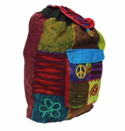 Shop-halona Hippie Rucksack Stone Washed, Cultbagz Flower 02