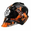 Shop-halona Floorball Helm IFF Zertifiziert Für Torwart, Torhüter Unihockey Senior Orange