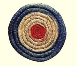 Shop-halona Strohzielscheibe, Strohscheibe Bogensport 80x12 Cm Farbig Black.bulls