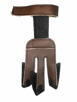 Shop-halona Schießhandschuh Halona Nubuk, Leder , Bogenhandschuß, Kuppenhandschuh Bogensport