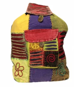 Shop-halona Hippie Rucksack Stone Washed, Cultbagz Flower 05