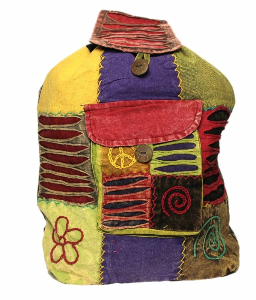 Shop-halona Hippie Rucksack Stone Washed, Cultbagz Flower 05 3 Shop-halona Hippie Rucksack Stone Washed, Cultbagz Flower 05