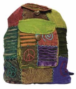 Shop-halona Hippie Rucksack Stone Washed, Cultbagz Flower 03