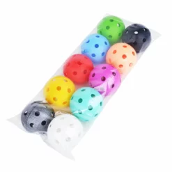 Shop-halona Floorball 10 Stück, Bullet Floorbälle Bunt