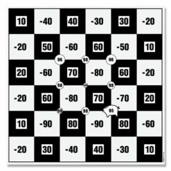 Shop-halona Bogensport 5x Scheibenauflage Bogenschießen, Glückscheibe Karo