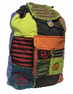 Shop-halona Hippie Rucksack Stone Washed, Cultbagz Flower 06 Natur & Trend